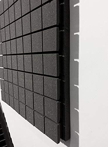 12x 12 x 2 Inch Acoustic Foam Panels for Sound Absorption – High Density Soundproof Foam Panels for Home Studio Pack of 6