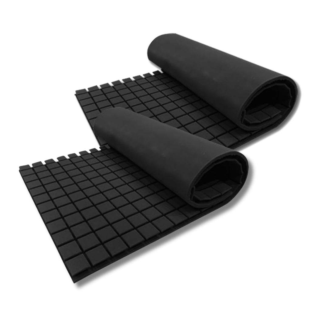 6x3 Ft. Turbo Acoustic Panels | High Density Sound Proof Foam for Wall Room Noise Reducer Acoustic Foams (Pack of 2, Black)