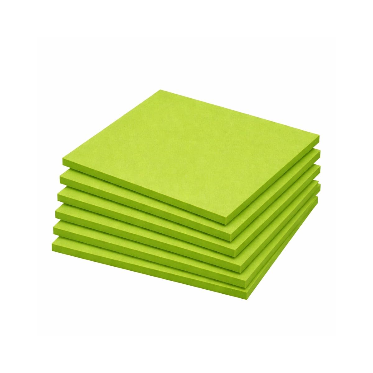 Acoustic Foams| 12 x 12 Pet Acoustic Panels| 12 MM Soundproofing Foam for Wall Studio Foam Tiles (Green, Pack of 6)