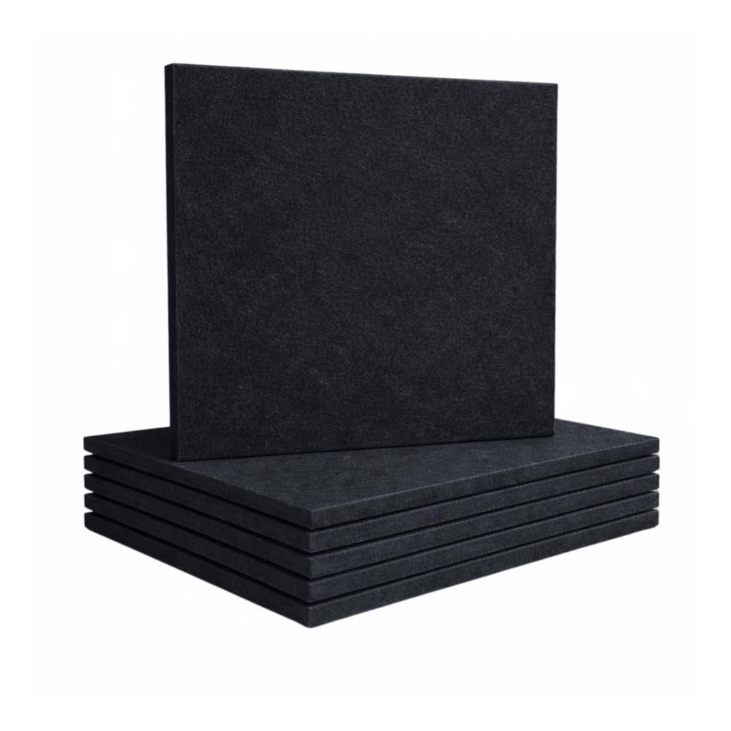 12 X 12 Inch Acoustic Foams| Pet Acoustic Panels| Soundproofing Foam for Wall (Black, Pack of 6)