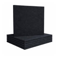 12 X 12 Inch Acoustic Foams| Pet Acoustic Panels| Soundproofing Foam for Wall (Black, Pack of 6)