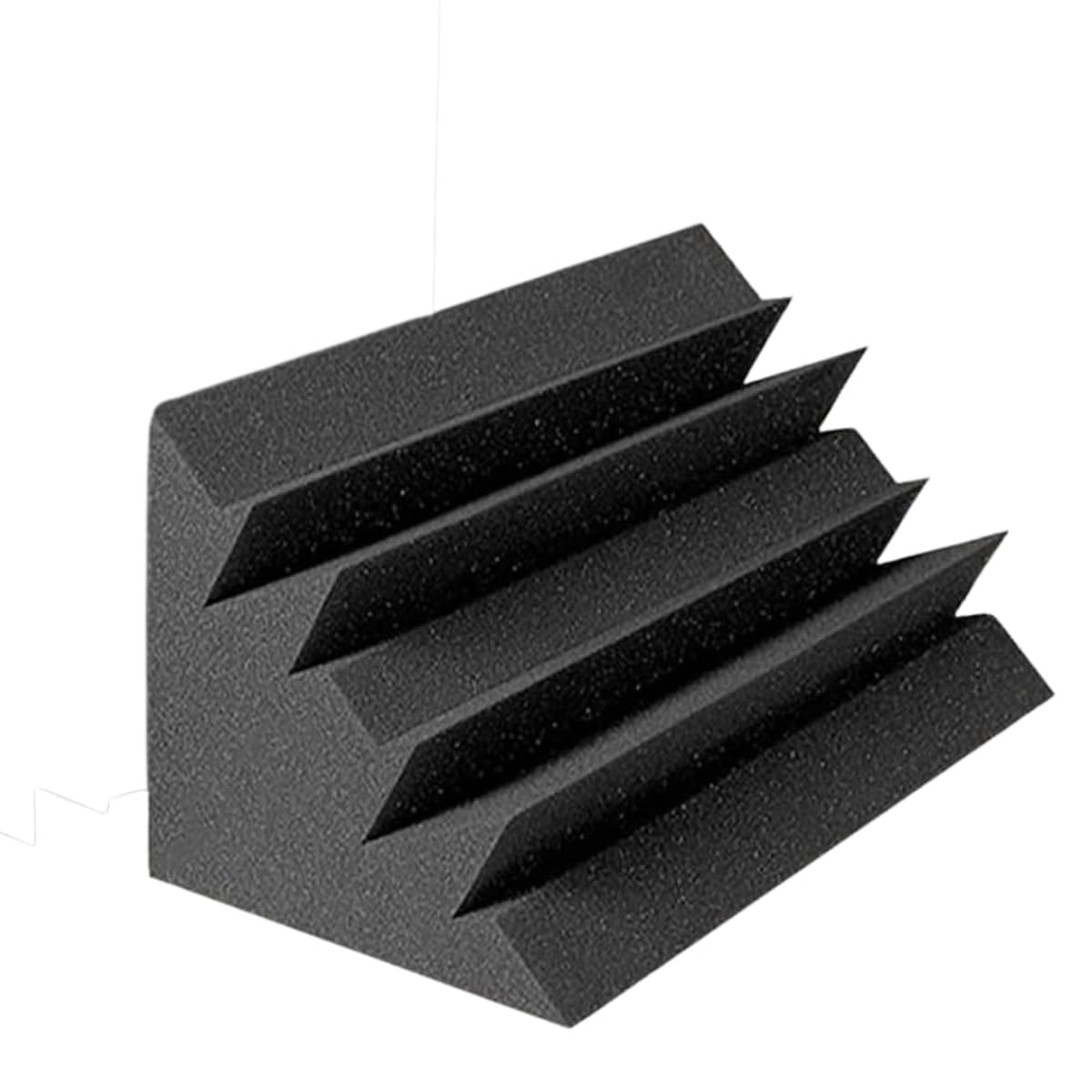 Pack of 1 Bass Traps Acoustic Foam| 50D High Density Corner Panels | 24x12x12 Inch Soundproofing Foam for Wall Home Studio Recording