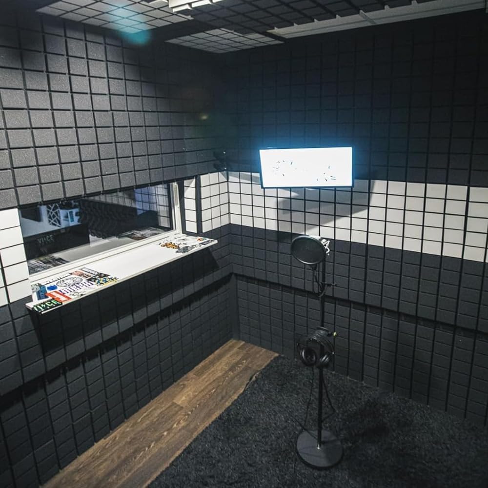 6x3 Ft. Acoustic Foams |Black Acoustic Panels| High Density Sound Proof Foam (Pack of 1)