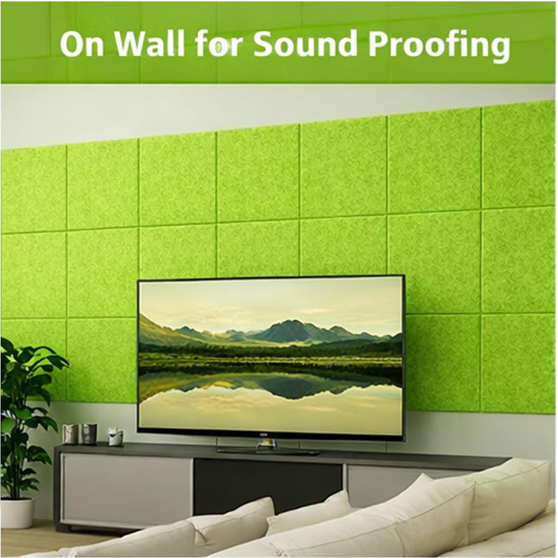 AMG Acoustics 12 X 12 Inch Acoustic Foams| Pack of 12 Pet Acoustic Panels|