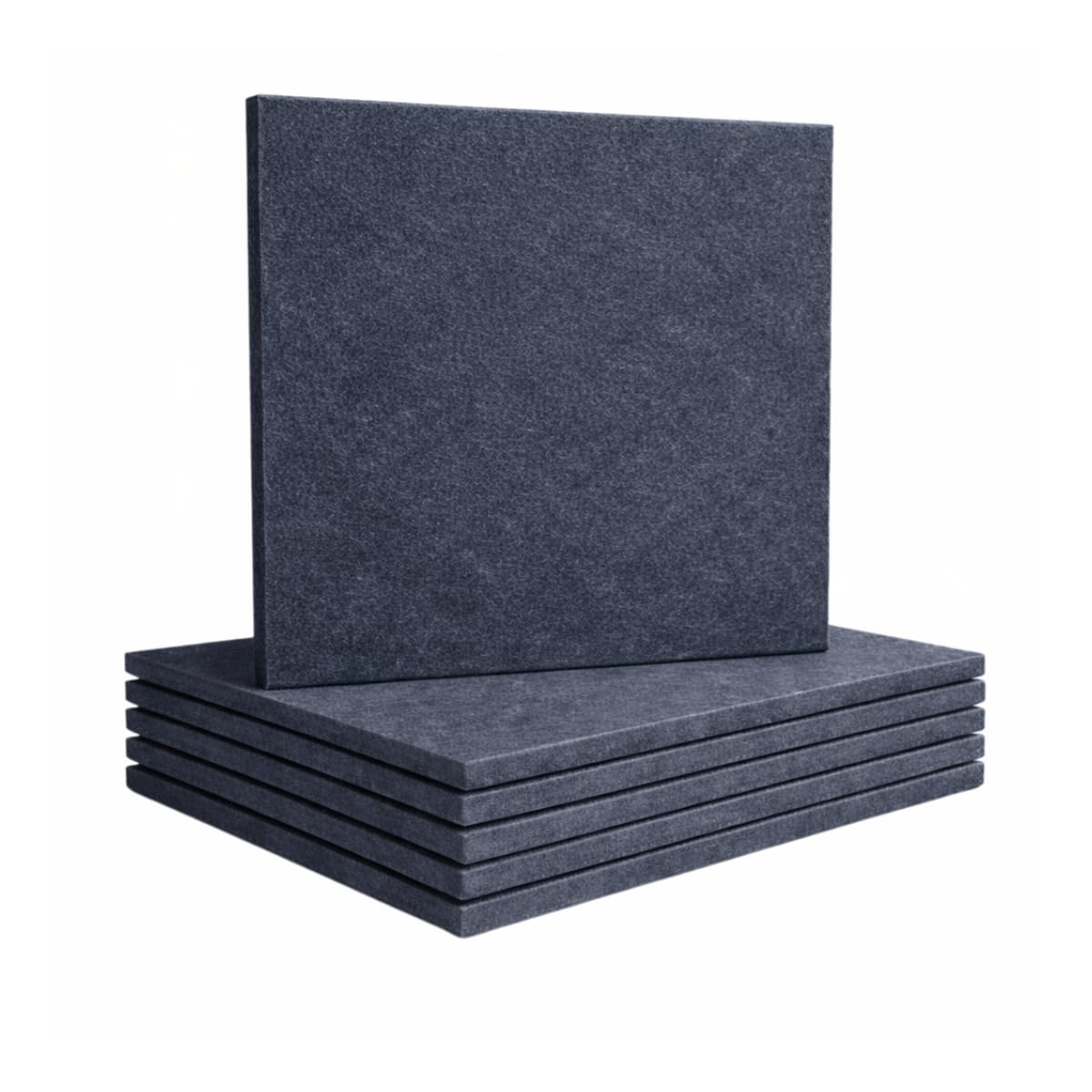 Acoustic Foams | 12 X 12 Inch Pet Acoustic Panels | 12 MM Soundproofing Foam for Wall (Grey, Pack of 6)