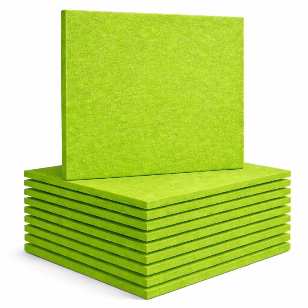 AMG Acoustics 12 X 12 Inch Acoustic Foams| Pack of 12 Pet Acoustic Panels|