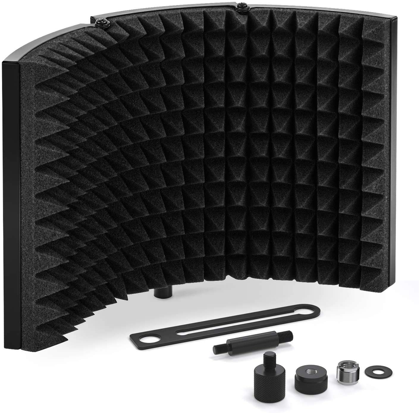 Microphone Isolation Shield |‎3 Panel Vocal Booth Reflection Filter