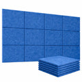 12 X 12 Inch Acoustic Foams | 12 MM Pet Acoustic Panels (Blue, Pack of 18)