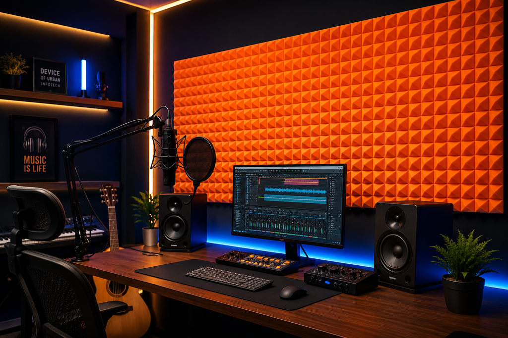 6x3 Feet Acoustic Foams | Pyramid Acoustic Sheet | High Density Wall Panels for Home & Recording Studio