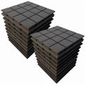 2x12x2 Inch Acoustic Foam Panels | Pack of 12 Sound Absorbing Studio Foam (Black)